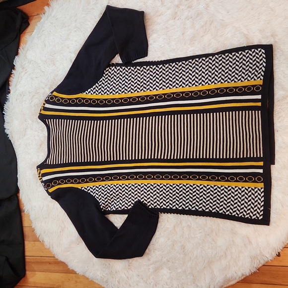 BONITA oversized, overlapping, open front multi design/colour cardigan - Picture 10 of 14